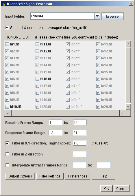 IO and VSD signal processor - screenshot